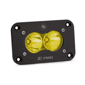 Baja Design S2 Pro, LED Spot, Amber, Flush Mount