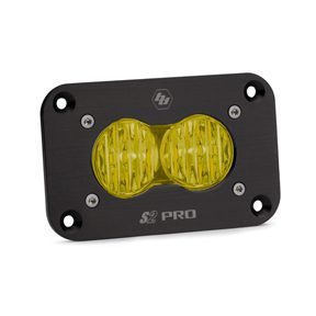 Baja Design S2 Pro, LED Wide Cornering, Amber, Flush Mount