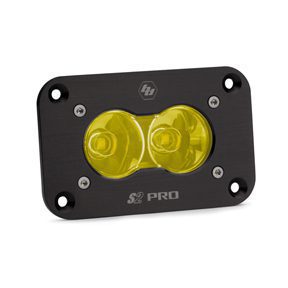 Baja Design S2 Pro, LED Work/Scene, Amber, Flush Mount